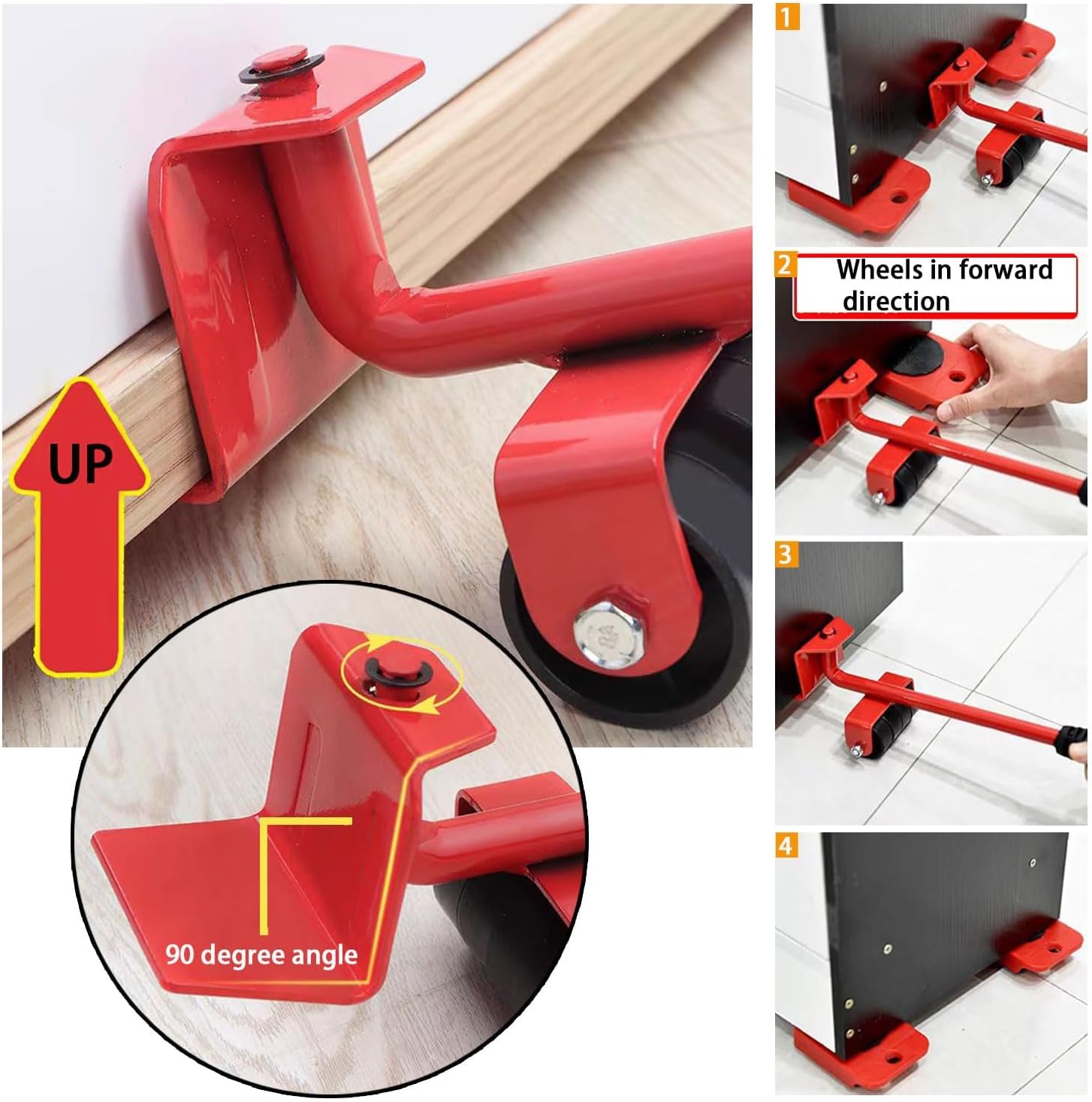 FURNITURE MOVING TOOLS 5 PC SET LIFTER & SLIDER