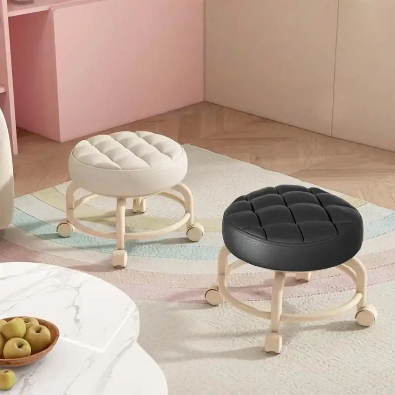 HOUSEHOLD MULTIFUNCTIONAL LOW ROLLING STOOL FOR KIDS & ADULTS WITH 360° ROTATION, MEMORY FOAM CUSHION & UNIVERSAL WHEELS
