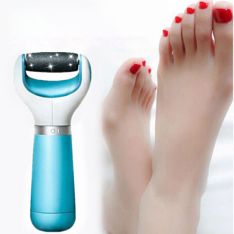 ELECTRIC RECHARGEABLE CALLUS REMOVER PEDICURE WITH ADJUSTABLE SPEEDS & DUAL ROLLERS